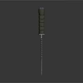 Tactical Knife Weapon With Sharp Metal Blade And Wooden Handle Design