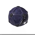 Decorative Purple Sphere With Intricate Geometric Patterns And Black Circular Accents