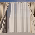Elegant Light Gray Curtains With Draped Design And Sheer Inner Panels For Modern Interior Decor