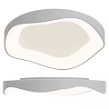 Modern Minimalist Ceiling Light With Irregular Curved Shape And Soft LED Glow 3d model
