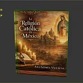 Catholic Religion Mexico Book Cover With Virgin Mary Image And Church Building