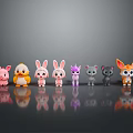 Cartoon Characters Cartoon Animals Cartoon Small Animals Game Characters Virtual Characters Anime Characters Cartoon Elves 3d model