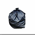 Shiny Silver Drawstring Trash Bag For Home Use Durable Design