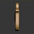 Glossy Golden Heart Shaped Letter J Accessories For Daily Lifestyle Products