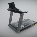 Modern Sports Equipment Treadmill with Digital Display and Black Frame Running Belt