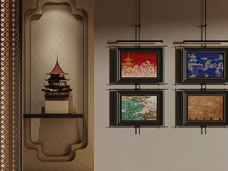 decorative painting 3d model