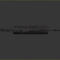 Tactical Machine Gun With Metallic Finish Drum Magazine And Long Barrel Design
