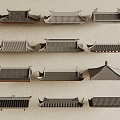 Chinese Eaves Roof 3d model