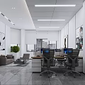Public Office Personnel Department 3d model