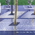 Creative Metal Grate Tree Pit Design With String Lights And Outdoor Paved Surface 3d model