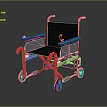 Modern Wheelchair Design With Black Seat Pink Frame And Silver Wheels