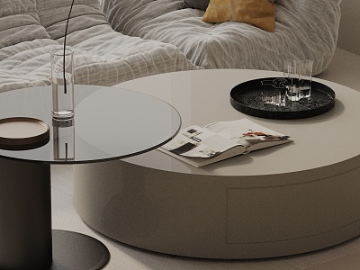 Modern coffee table model