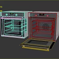Modern Kitchen Ovens With Open Closed Door Design Digital Display And Stainless Steel Finish