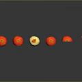 Red And Yellow Apples Showing Various States Whole Bitten Sliced And Cut Pieces