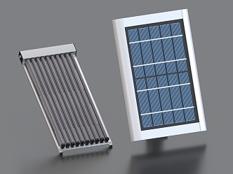 Solar panels, solar water heaters, solar panels, new energy equipment, solar cells 3d model