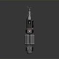 Detailed Space Rocket Model With Stages And Engine Components For Space Exploration
