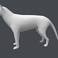 Realistic Striped Reptile 3D Model In Standing Position With Natural Colors