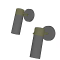 Modern Wall Sconces With Black White Marble And Gold Accents Design