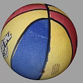WATKAR Basketball With Yellow Red Blue Color Pattern And Brand Logo