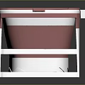 Foldable Pink White Storage Box with Lid for Home Organizing and Collapsible Design