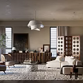Middle style home space 3d model