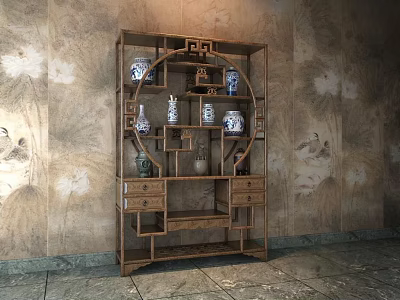 Antique Shelf 3d model