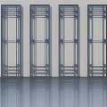 Modern Swing Doors With Metal Frames And Glass Panels For Interior Spaces