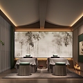 New Chinese SPA Room 3d model