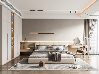 Modern Bedroom Simple Home Bedroom 3d model