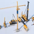 Heavy Duty Utility Vehicles With Tower Crane Road Roller Truck And Construction Machinery