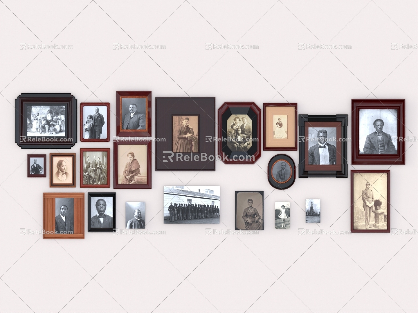 Photo Frame Old Photo Figure Like Photo Photo Wall 3d model