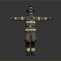 Firefighter Clothing Firefighter Fire Clothing Male Character Male Character Male Male Handsome 3d model