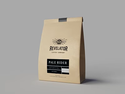 Paper Bag Packaging Coffee Beans 3d model