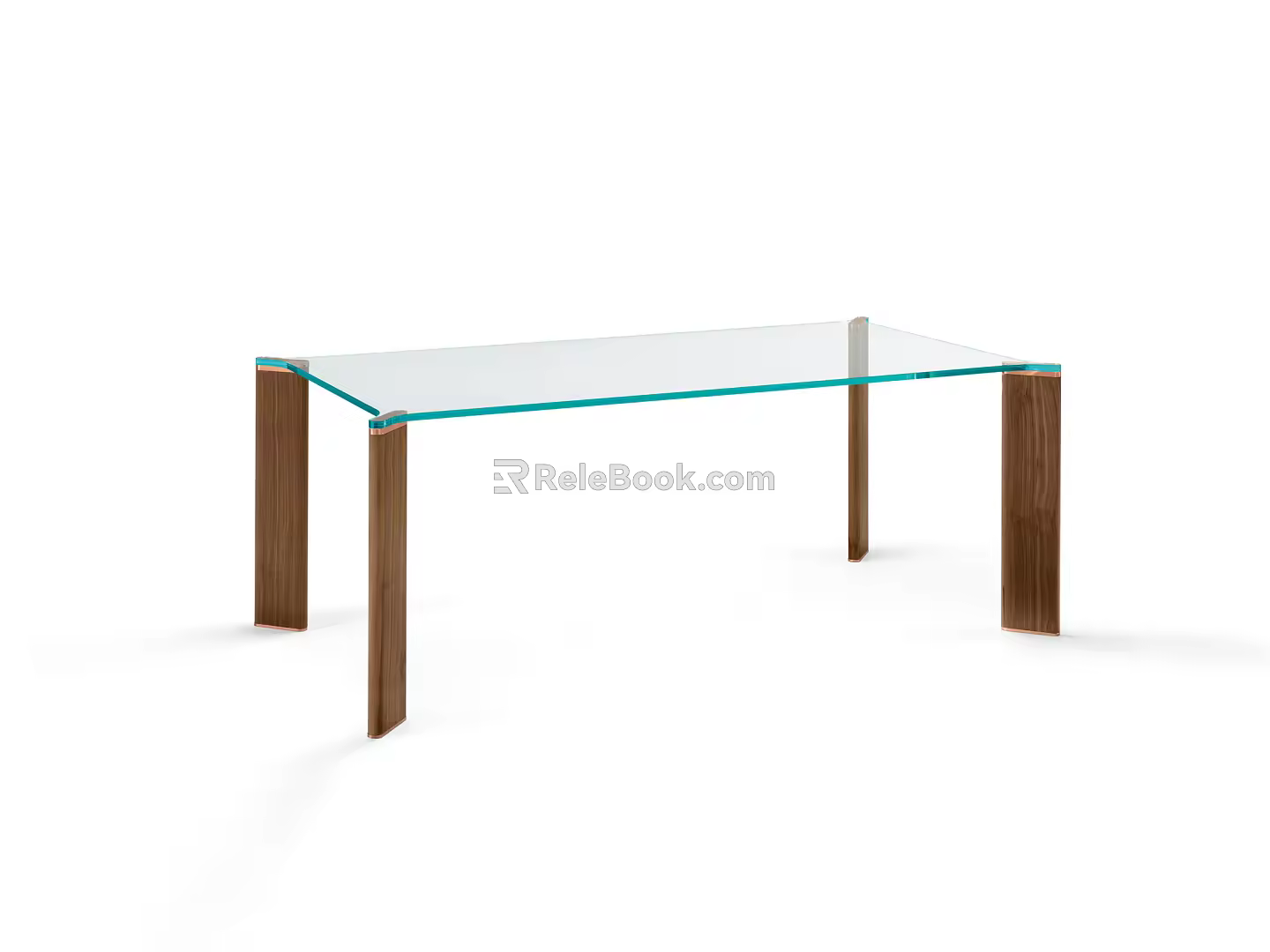Modern Dining Table Long Dining Table 3d model