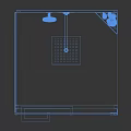 Contemporary Shower Sauna With Glass Enclosure Black Fixtures Shelves And Handheld Sprayer