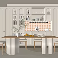 Modern Open Restaurant Interior Design With Dining Table Comfortable Chairs And Decorative Plants