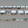 Shopping Mall Stores Layout Featuring Numbered Shop Units And Retail Spaces