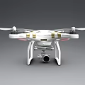 Advanced Smart Drone With Four Propellers Camera And White Body Design
