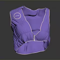 Purple Daily Life Neck Shoulder Heating Pad With Zipper Design And Soft Material