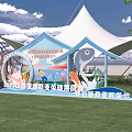 2023 China Xinjiang Luya Hero Challenge and Fishing Capital Carnival with Tent and Cartoon Fishing Activities