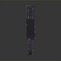 Modern Tactical Weapon Frame With Dark Metallic Design And Vent Holes
