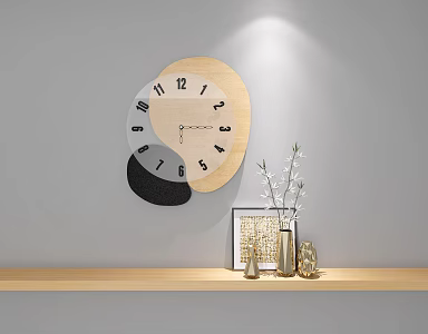 Modern clock wall clock 3d model