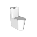 Modern White Ceramic Toilet With Sleek Design And Integrated Water Tank