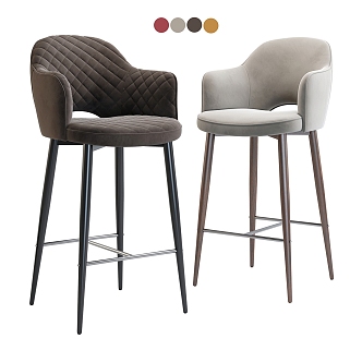 Modern Bar Chair Deep House 3d model