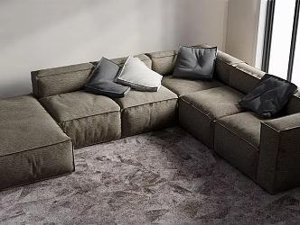 Modern Multiplayer Sofa 3d model