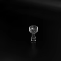 Elegant Transparent Wine Bottle And Glasses With Modern Sleek Design