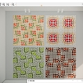 Pop Art Tile Polka Dot Color Gradient Square Tile Mosaic Splicing Seamless Tile 3d model