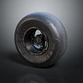 High Quality Automotive Car Tire With Black Rubber And Metal Wheel Rim Design