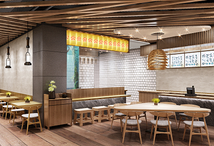 Japanese Restaurant 3d model