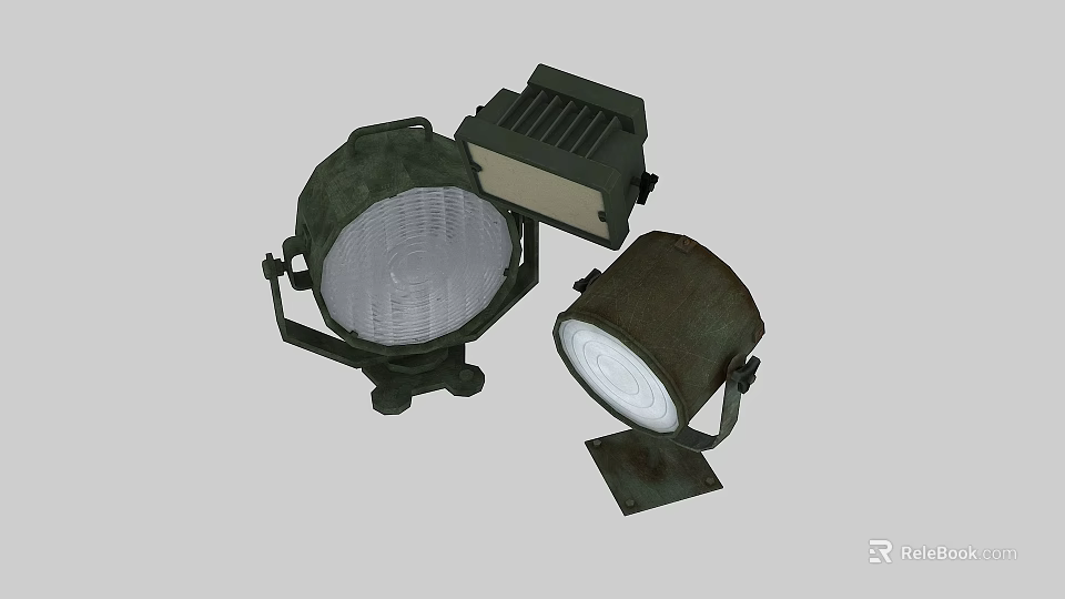 Outdoor Lights In Various Styles With Metal Brackets And Weather Resistant Design 3d model 